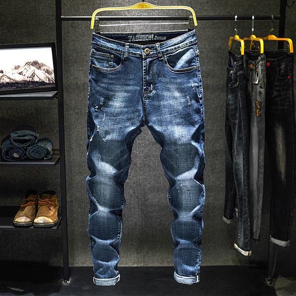 men's jeans hombre men light blue slim fit elastic tight leggings fashion streetwear hip hop
men's jeans hombre men light blue slim fit elastic tight leggings fashion streetwear hip hop