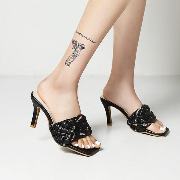 slippers women outdoor waterproof 2021 summer open toe woven chain platform high heels shoes sandals beige slides size 45, Black
slippers women outdoor waterproof 2021 summer open toe woven chain platform high heels shoes sandals beige slides size 45, Black