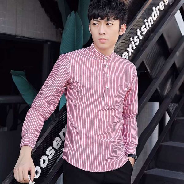 men's casual shirts shirtstriped long sleeve autumn korean slim handsome youth casual light color shirt men's hcia, White;black
men's casual shirts shirtstriped long sleeve autumn korean slim handsome youth casual light color shirt men's hcia, White;black