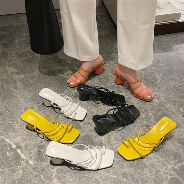 dress shoes monmoira vintage square toe narrow band women sandals med heel solid slipper elegant summer swc0862, Black
dress shoes monmoira vintage square toe narrow band women sandals med heel solid slipper elegant summer swc0862, Black