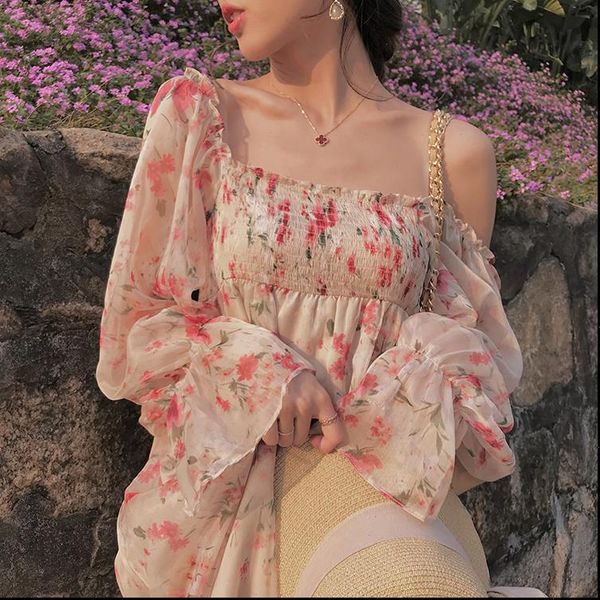 womens dresses brand summer dress square neck long sleeve floral lolita style chiffon midi sweet girls vestidos, Black;gray
womens dresses brand summer dress square neck long sleeve floral lolita style chiffon midi sweet girls vestidos, Black;gray