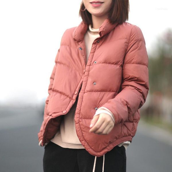 johnature 2021 winter women casual down coats 6 color warm button loose cloths korean style coats1, Black
johnature 2021 winter women casual down coats 6 color warm button loose cloths korean style coats1, Black