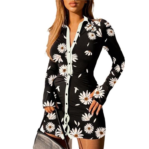 casual dresses woman dress vintage floral print turn-down collar long sleeve shirt for autumn single breasted y2k streetwear, Black;gray
casual dresses woman dress vintage floral print turn-down collar long sleeve shirt for autumn single breasted y2k streetwear, Black;gray