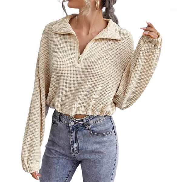 women's sweaters hollow out zipper knitted pullover women autumn solid color lapel long sleeve t shirt female fashion streetwear tee to, White;black
women's sweaters hollow out zipper knitted pullover women autumn solid color lapel long sleeve t shirt female fashion streetwear tee to, White;black