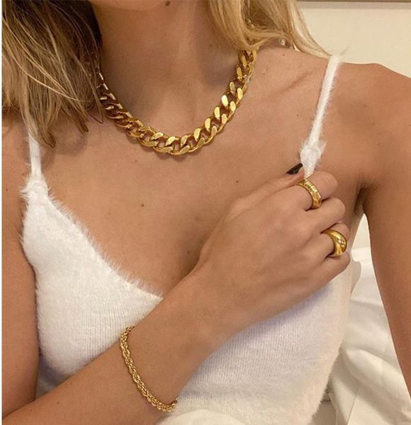 big chain 24k gold necklace web celebrity with overlapping summer single metal wind necklace, Silver
big chain 24k gold necklace web celebrity with overlapping summer single metal wind necklace, Silver