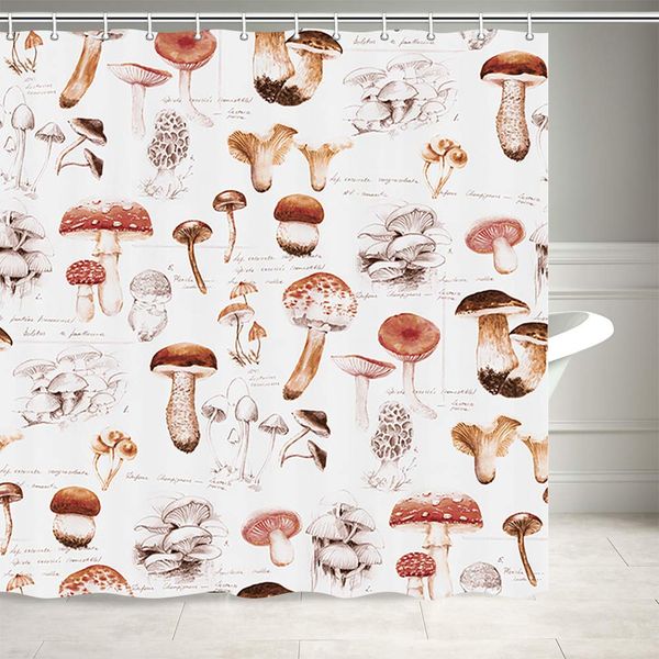 mushroom shower curtain, watercolor natural plant wild fungus species mushrooms shower curtain for bathroom, washable durable
mushroom shower curtain, watercolor natural plant wild fungus species mushrooms shower curtain for bathroom, washable durable