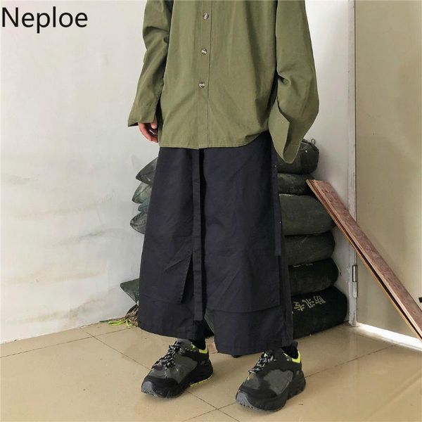 women's pants & capris neploe harajuku streetwear women men causal split fake two pieces ankle trousers 2021 leisure wide leg 58353, Black;white
women's pants & capris neploe harajuku streetwear women men causal split fake two pieces ankle trousers 2021 leisure wide leg 58353, Black;white