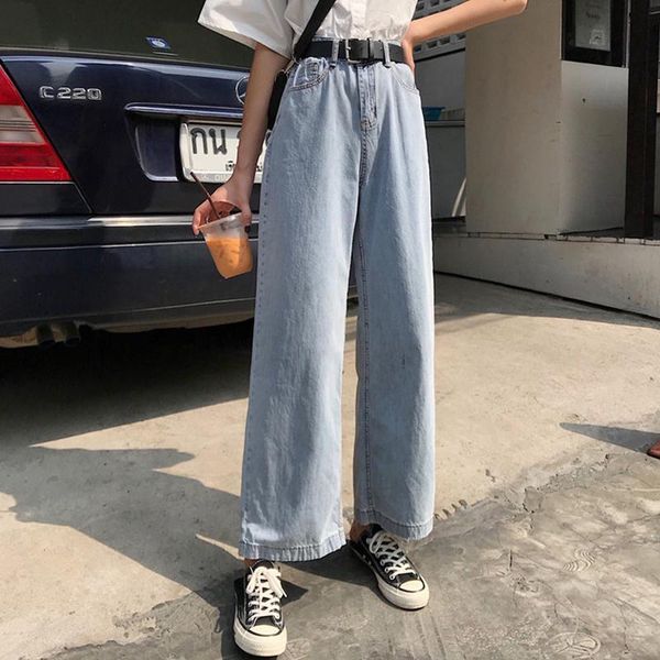 women's jeans woman pants summer loose high waist straight-leg denim trousers pantalones vaqueros mujer, Blue
women's jeans woman pants summer loose high waist straight-leg denim trousers pantalones vaqueros mujer, Blue