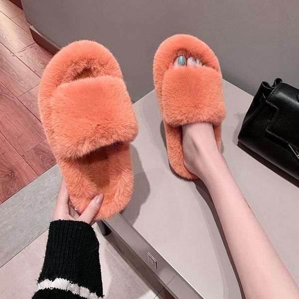 slippers faux fur winter women's soft fluffy furry women platform shoes indoor house warm cotton slipper female, Black
slippers faux fur winter women's soft fluffy furry women platform shoes indoor house warm cotton slipper female, Black