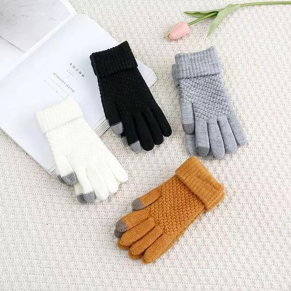 sports gloves winter warm touch screen women men stretch knit mittens imitation wool full finger female thicke, Black
sports gloves winter warm touch screen women men stretch knit mittens imitation wool full finger female thicke, Black