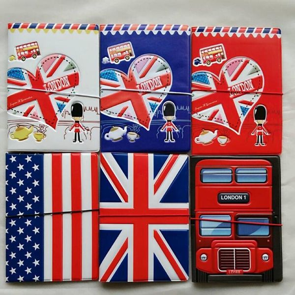 card holders personality london england travel 3d passport cover bag pvc leather business porte carte simple holder, Brown;gray
card holders personality london england travel 3d passport cover bag pvc leather business porte carte simple holder, Brown;gray