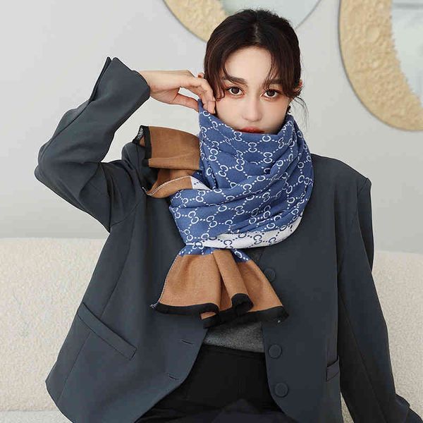 70% off design scarf 2021 korean new decorative double-sided medium long imitation cashmere warm , fashionable thickened, with shawl and out, Blue;gray
70% off design scarf 2021 korean new decorative double-sided medium long imitation cashmere warm , fashionable thickened, with shawl and out, Blue;gray