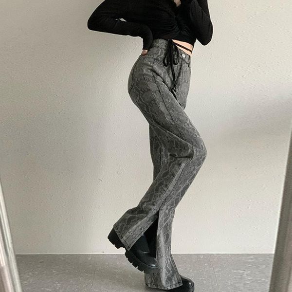 women's jeans women vintage front split 2021 summer ladies gothic dark snake print graffiti female casual high-rise wide leg, Blue
women's jeans women vintage front split 2021 summer ladies gothic dark snake print graffiti female casual high-rise wide leg, Blue