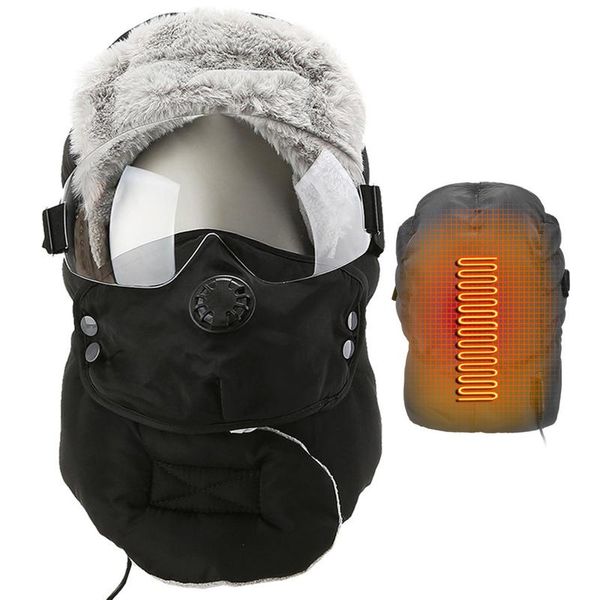 3-speed temperature adjustable heated trapper hat 5v warm windproof ski caps thermal bomber heating trooper with ear flaps cycling & masks, Black
3-speed temperature adjustable heated trapper hat 5v warm windproof ski caps thermal bomber heating trooper with ear flaps cycling & masks, Black