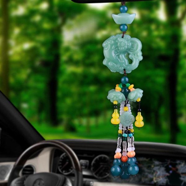 car pendant pixiu jewelry high-end rearview mirror entering and exiting safety symbol ruyi gourd interior ornaments decorations
car pendant pixiu jewelry high-end rearview mirror entering and exiting safety symbol ruyi gourd interior ornaments decorations