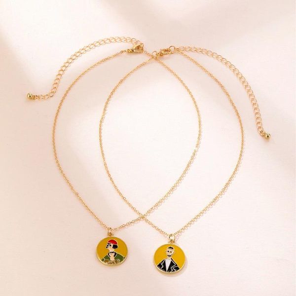 chains 2021 wholesale dripping cute little head men and women pendant necklace couple chain wild sweater, Silver
chains 2021 wholesale dripping cute little head men and women pendant necklace couple chain wild sweater, Silver