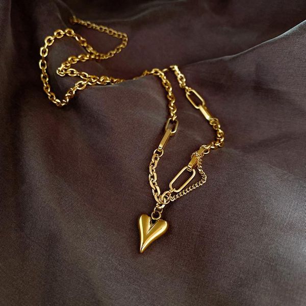 pendant necklaces european and american titanium steel peach heart necklace for women simple fashion clavicle chain girl jewelry gift, Silver
pendant necklaces european and american titanium steel peach heart necklace for women simple fashion clavicle chain girl jewelry gift, Silver