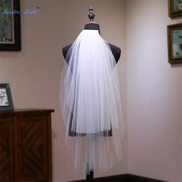 bridal veils sapphire 1 layer cathedral wedding veil velo de novia ivory/white fingertip with comb accessories, Black
bridal veils sapphire 1 layer cathedral wedding veil velo de novia ivory/white fingertip with comb accessories, Black