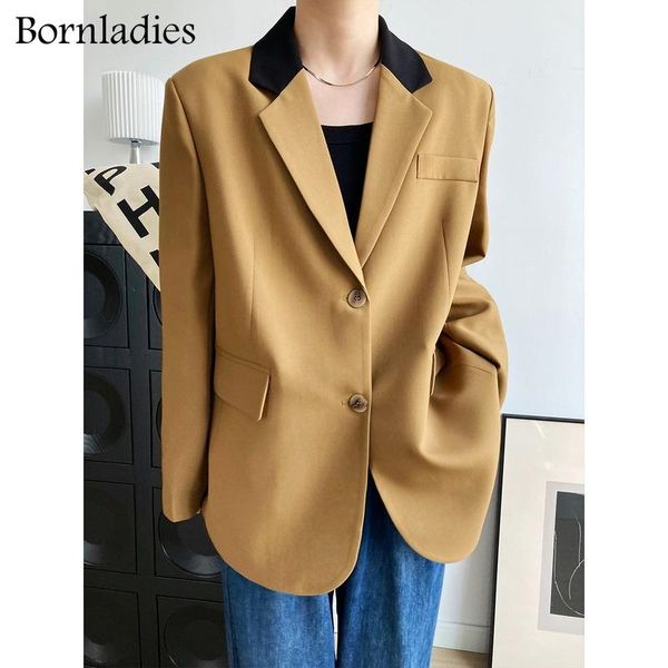 women's suits & blazers bornladies chic loose women color contrast blazer autumn single breasted female oversized suit jacket full slee, White;black
women's suits & blazers bornladies chic loose women color contrast blazer autumn single breasted female oversized suit jacket full slee, White;black