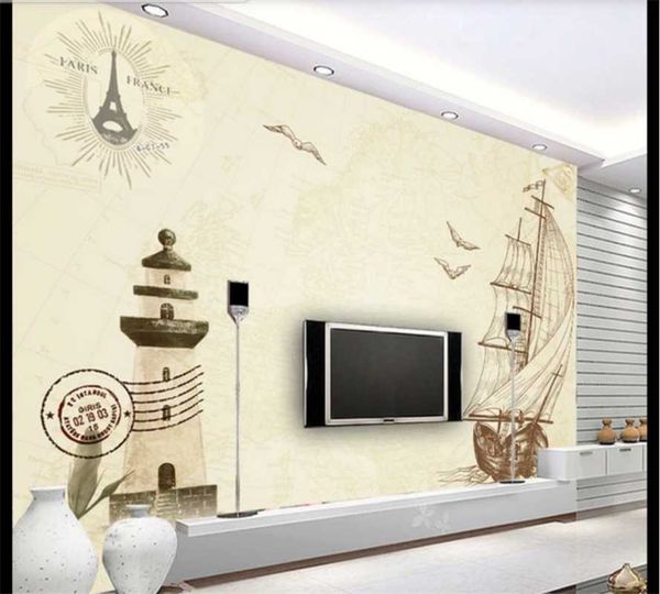 wallpapers custom wallpaper mural 3d-8d wall covering retro nostalgic sailboat lighthouse sofa background decoration painting
wallpapers custom wallpaper mural 3d-8d wall covering retro nostalgic sailboat lighthouse sofa background decoration painting