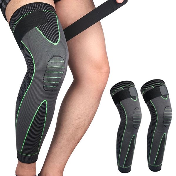 1pair anti-slip lengthen knee pad long leg sleeve bandage compression brace sports warmth support elastic cycling basketball volleyball prot, Black;gray
1pair anti-slip lengthen knee pad long leg sleeve bandage compression brace sports warmth support elastic cycling basketball volleyball prot, Black;gray