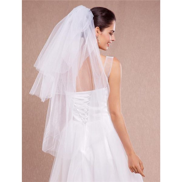 bridal veils lan ting bride three-tier cut edge wedding veil fingertip 53 ruched tulle, Black
bridal veils lan ting bride three-tier cut edge wedding veil fingertip 53 ruched tulle, Black