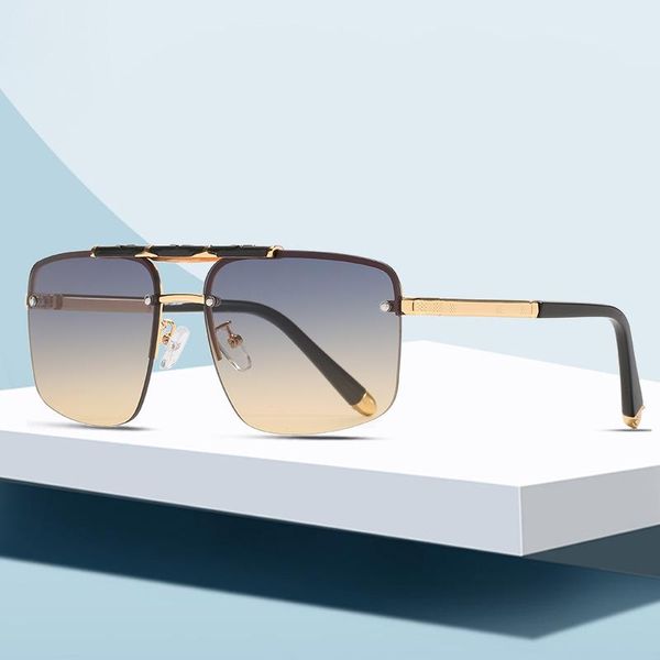 sunglasses fashion vintage half frame square for women men classic retro summer sports driving fishing metal uv400 sun glasses, White;black
sunglasses fashion vintage half frame square for women men classic retro summer sports driving fishing metal uv400 sun glasses, White;black