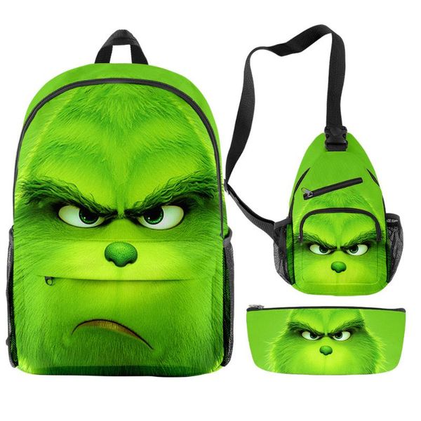 backpack green monster 3pcs/set for boys 3d printed cartoon waterproof schoolbag teenager girls travel laptop
backpack green monster 3pcs/set for boys 3d printed cartoon waterproof schoolbag teenager girls travel laptop