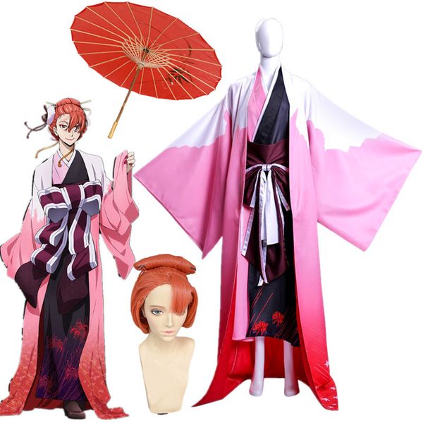 anime costumes anime bungo stray dogs figure ozaki koyo higannbana kimono cosplay costume tailor made cosplay wig + umbrella for halloween p, Black
anime costumes anime bungo stray dogs figure ozaki koyo higannbana kimono cosplay costume tailor made cosplay wig + umbrella for halloween p, Black