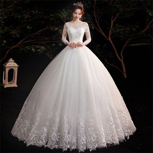 other wedding dresses diofly usa 2021 silver white o-neck long sleeve simple flowers hollow lace embroidery tulle floor length dress
other wedding dresses diofly usa 2021 silver white o-neck long sleeve simple flowers hollow lace embroidery tulle floor length dress