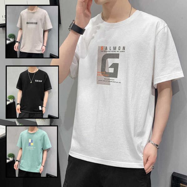 t-shirt cotton men's short summer korean fashion versatile half sleeve clothes loose casual t-shirt, White;black
t-shirt cotton men's short summer korean fashion versatile half sleeve clothes loose casual t-shirt, White;black