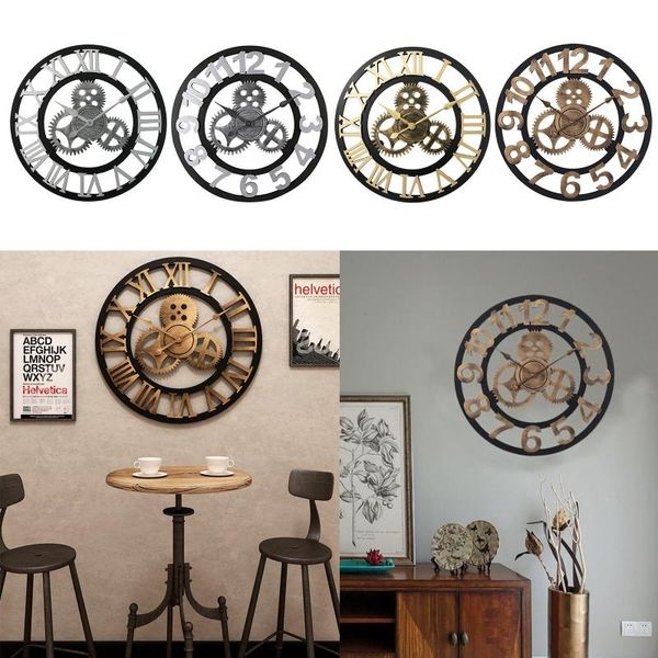 wall clocks 40/50cm vintage silent clock arabic roman numeral pendulum for living room bedroom office home decor drop
wall clocks 40/50cm vintage silent clock arabic roman numeral pendulum for living room bedroom office home decor drop