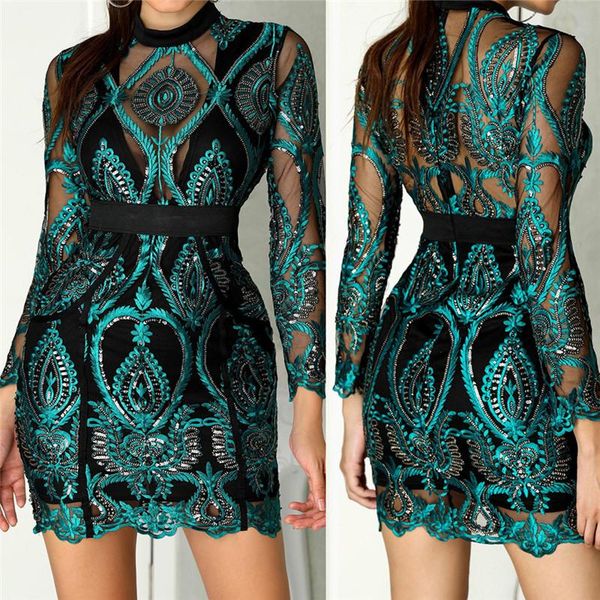 casual dresses women green long-sleeved perspective sequin dress tight-fitting hip nightclub party formal, Black;gray
casual dresses women green long-sleeved perspective sequin dress tight-fitting hip nightclub party formal, Black;gray