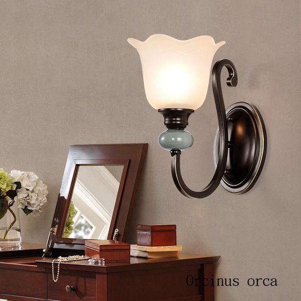 wall lamp american country blue creative ceramics living room corridor bedroom bedside european style simple led
wall lamp american country blue creative ceramics living room corridor bedroom bedside european style simple led