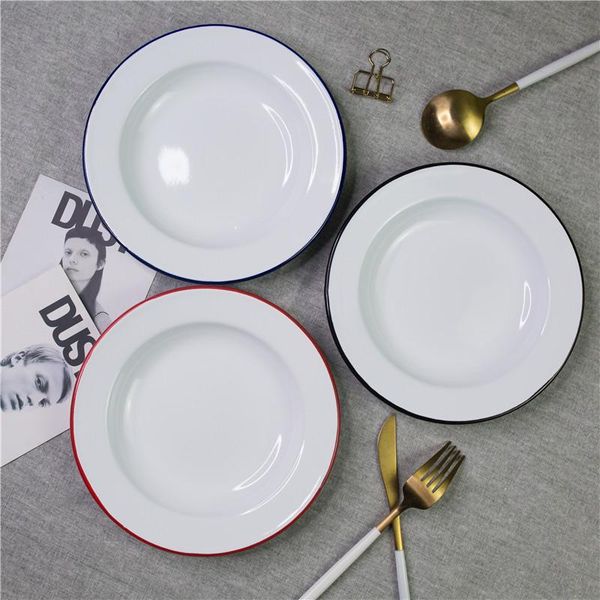 dishes & plates d 20 cm japanese-style home breakfast plate enamel disc red blue black side thick tableware dish - 8'' inch
dishes & plates d 20 cm japanese-style home breakfast plate enamel disc red blue black side thick tableware dish - 8'' inch