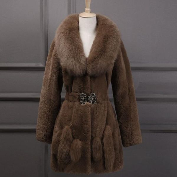 women's fur & faux 100% big collar coat woman leather grass jacket long plus cotton large size m-6xl, Black
women's fur & faux 100% big collar coat woman leather grass jacket long plus cotton large size m-6xl, Black