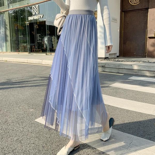 skirts edition of the fashion show thin spell color fairy pleated skirt tall waist female temperament net yarn, Black
skirts edition of the fashion show thin spell color fairy pleated skirt tall waist female temperament net yarn, Black