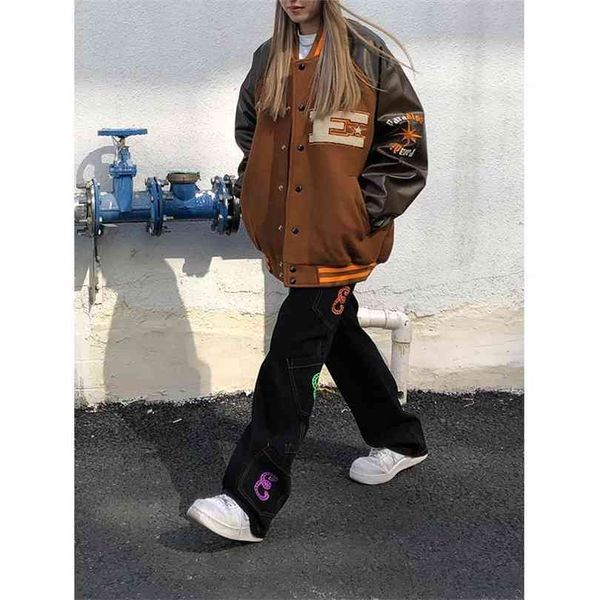 brown jacket baseball bomber female men zip up women clothing harajuku plus size streetwear outerwear goth japanese 210818, Black;brown
brown jacket baseball bomber female men zip up women clothing harajuku plus size streetwear outerwear goth japanese 210818, Black;brown