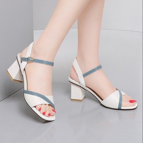 sandals peep toe women's buckle summer women fashion beach pumps square heel woman shoes, Black
sandals peep toe women's buckle summer women fashion beach pumps square heel woman shoes, Black