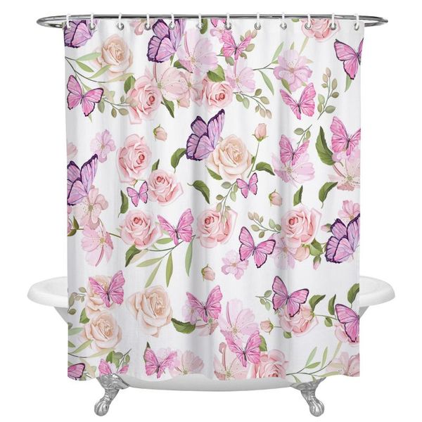 shower curtains flowers butterfly pink print waterproof polyester bath screen products bathroom curtain home decor
shower curtains flowers butterfly pink print waterproof polyester bath screen products bathroom curtain home decor