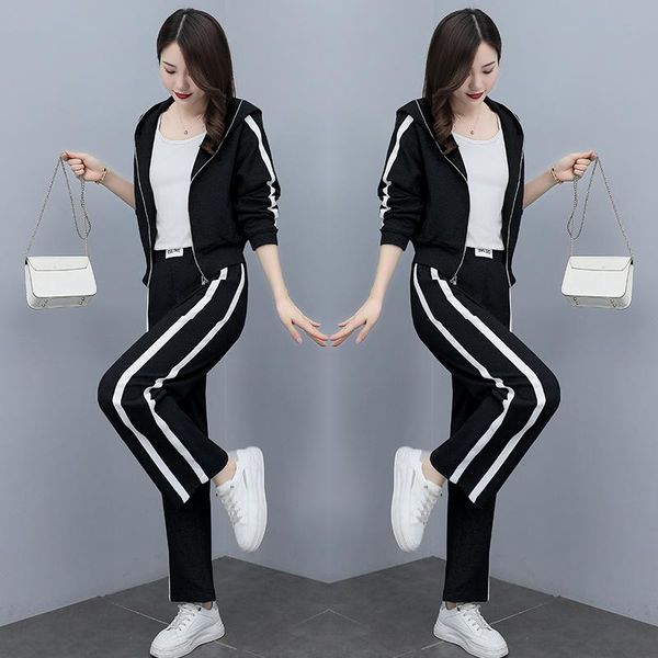 women's two piece pants sports suit fashionable elegant casual wear spring and autumn 2021 korean style sweater two-piece, White
women's two piece pants sports suit fashionable elegant casual wear spring and autumn 2021 korean style sweater two-piece, White