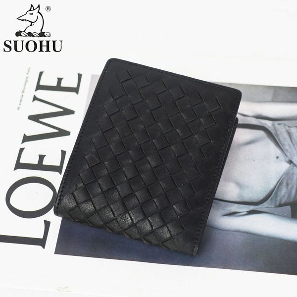 sohu leather men's wallet zero leather antimagnetic rfid woven pattern short wallet, Black
sohu leather men's wallet zero leather antimagnetic rfid woven pattern short wallet, Black