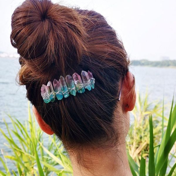 hair clips & barrettes raw crystal quartz bridal combs clip accessories for women handmade headband wedding bride bridesmaid gift jewelry, Golden;silver
hair clips & barrettes raw crystal quartz bridal combs clip accessories for women handmade headband wedding bride bridesmaid gift jewelry, Golden;silver