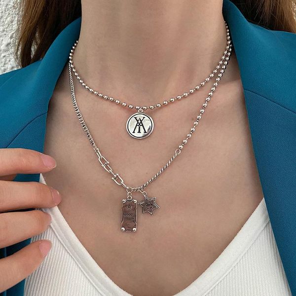 chains arrival trendy retro hip hop good luck pandant necklace ins clavicle chain necklaces for women 2021 trend fashion jewelry, Silver
chains arrival trendy retro hip hop good luck pandant necklace ins clavicle chain necklaces for women 2021 trend fashion jewelry, Silver