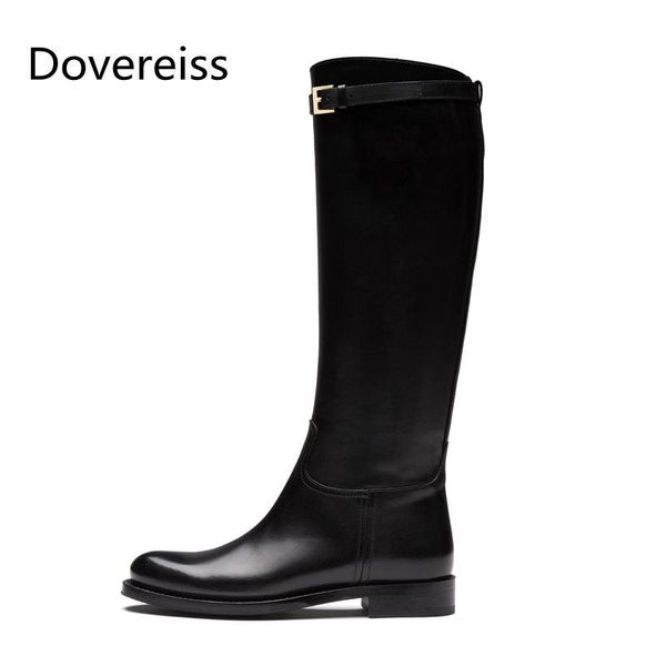 boots dovereiss fashion women's shoes winter elegant brown buckle round toe slip on flats knee high concise mature 34-45, Black
boots dovereiss fashion women's shoes winter elegant brown buckle round toe slip on flats knee high concise mature 34-45, Black