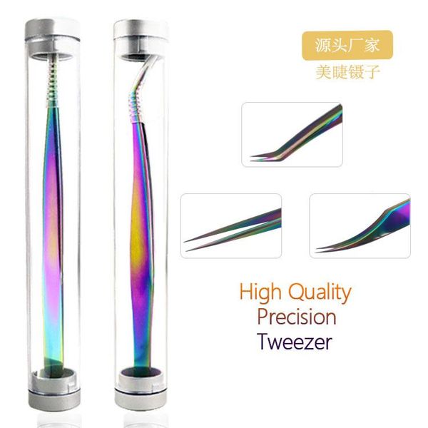 eyebrow tools & stencils high precision rainbow tweezers sophisticated anti-static stainless steel titanium eyelash for false grafting
eyebrow tools & stencils high precision rainbow tweezers sophisticated anti-static stainless steel titanium eyelash for false grafting
