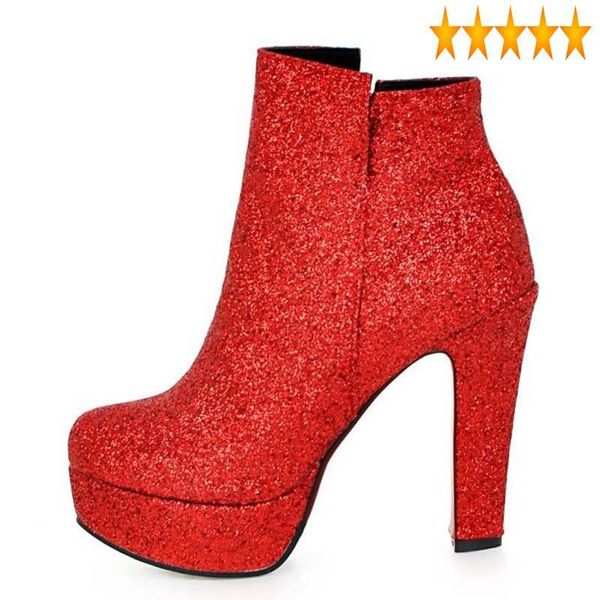 boots ankle 2021 fashion autumn zipper super high heel pu leather wedding shoes female footwear red gold silver pink laarzen, Black
boots ankle 2021 fashion autumn zipper super high heel pu leather wedding shoes female footwear red gold silver pink laarzen, Black