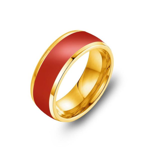wedding rings 8mm men's and women's four-color ring hypotenuse stainless steel fashion band couple jewelry, Slivery;golden
wedding rings 8mm men's and women's four-color ring hypotenuse stainless steel fashion band couple jewelry, Slivery;golden