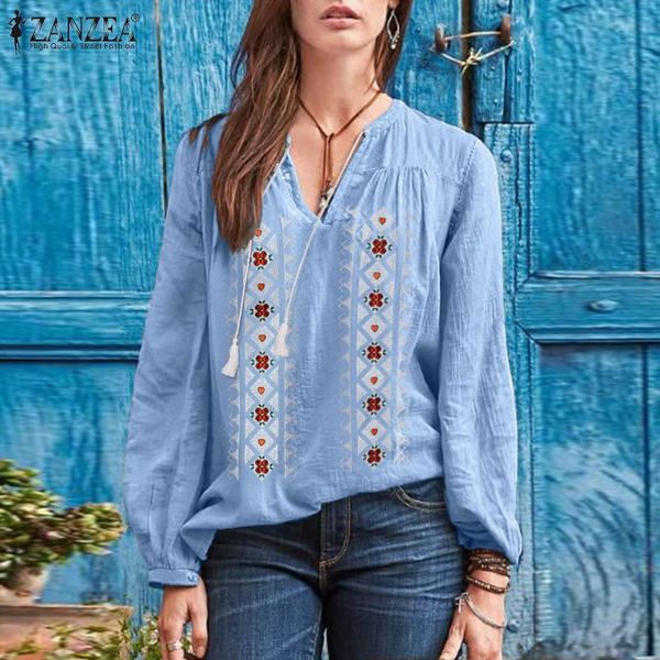 women's blouses & shirts autumn vintage floral embroidery blouse fashion women v neck long sleeve shirt cotton blusas loose tunic top, White
women's blouses & shirts autumn vintage floral embroidery blouse fashion women v neck long sleeve shirt cotton blusas loose tunic top, White