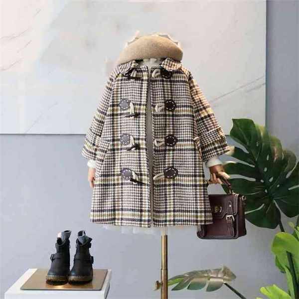 girls overcoat long sleeve plaid jacket winter thick wram overcoat for kids girl outerwear vintage style children't clothes 210715, Blue;gray
girls overcoat long sleeve plaid jacket winter thick wram overcoat for kids girl outerwear vintage style children't clothes 210715, Blue;gray